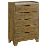 Henderson Bookcase Panel Bed & Bedroom Sets - 5-Drawer Chest