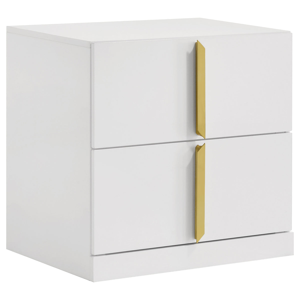 Ines Upholstered Panel Bed & Bedroom Sets - 2-Drawer Nightstand