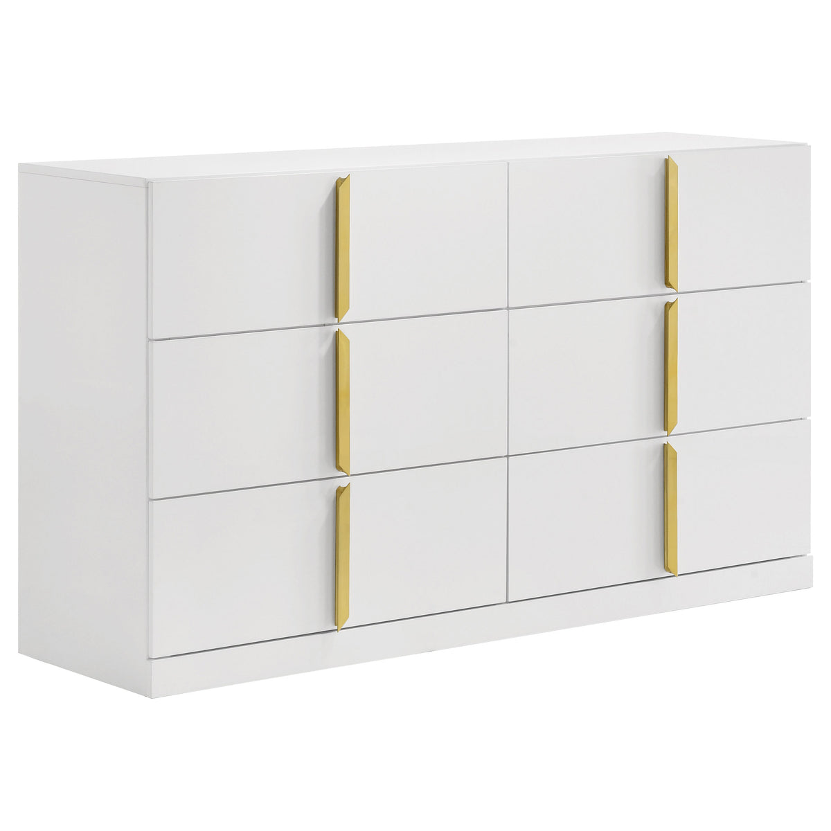 Ines Upholstered Panel Bed & Bedroom Sets - 6-Drawer Dresser