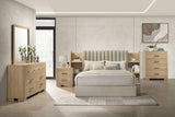 Arielle Bookcase Storage Bed & Bedroom Sets - 5pcs- Queen Bed + Dresser + Mirror + Nightstand + Chest