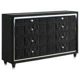 Lorient LED Wingback Bed & Bedroom Sets - 8-Drawer LED Dresser