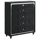 Lorient LED Wingback Bed & Bedroom Sets - 5-Drawer LED Chest