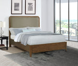 Maderia Upholstered Panel Bed & Bedroom Sets - Mid-Century Walnut Veneer with Felt & Cedar-Lined Drawers, Queen to California King – view 1
