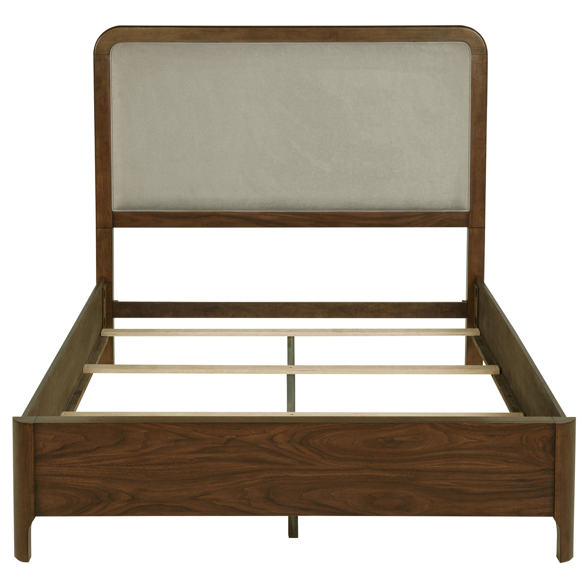 Maderia Upholstered Panel Bed & Bedroom Sets - Mid-Century Walnut Veneer with Felt & Cedar-Lined Drawers, Queen to California King – view 16
