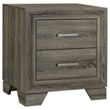 Wright Upholstered Panel Bed & Bedroom Sets - 2-Drawer Nightstand