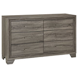 Wright Upholstered Panel Bed & Bedroom Sets - 6-Drawer Dresser