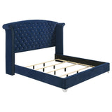 Melody Upholstered Wingback Bed & Bedroom Sets - Eastern King Wingback Bed Only