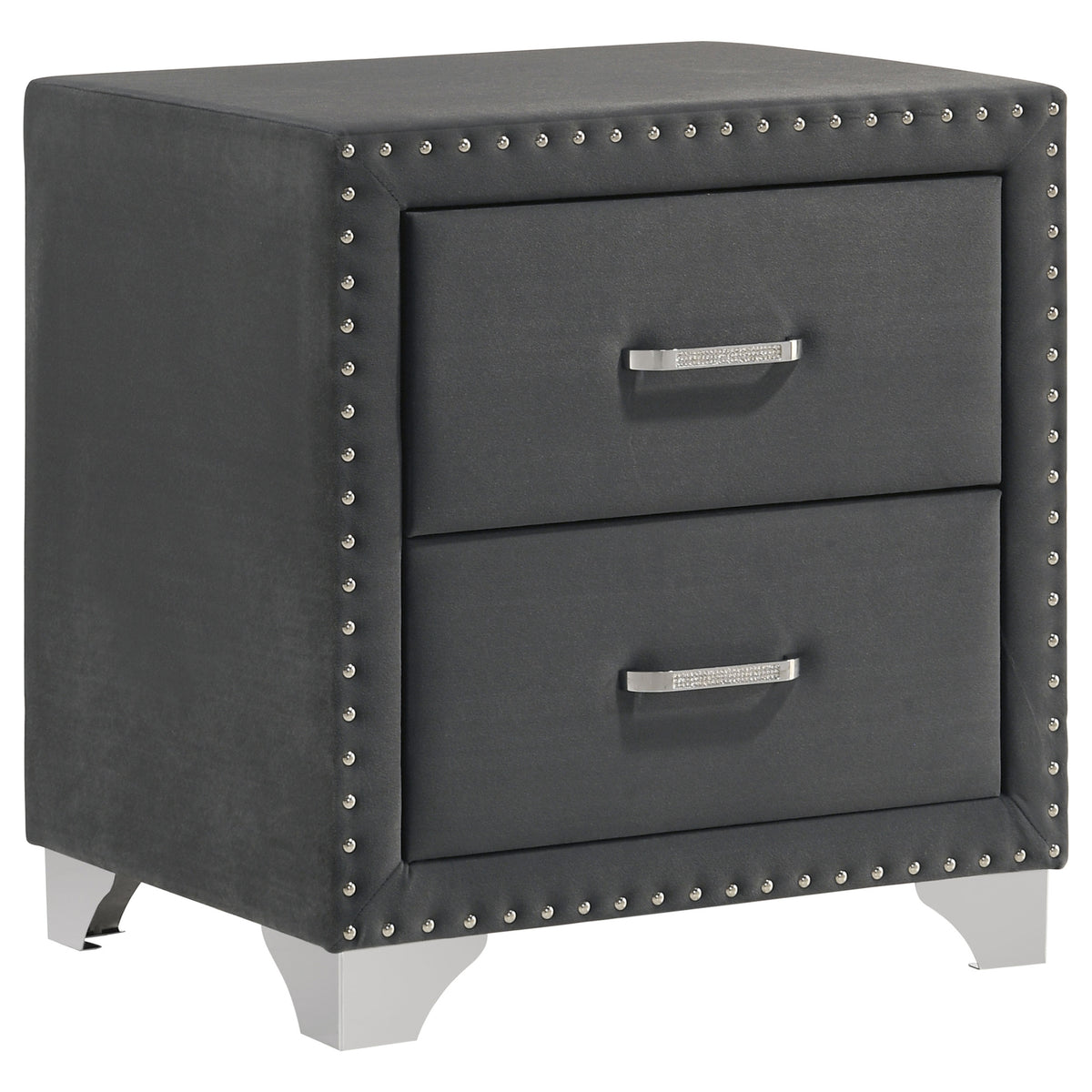 Melody Velvet Wingback Bed & Bedroom Sets - Nightstand