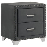 Melody Velvet Wingback Bed & Bedroom Sets - Nightstand