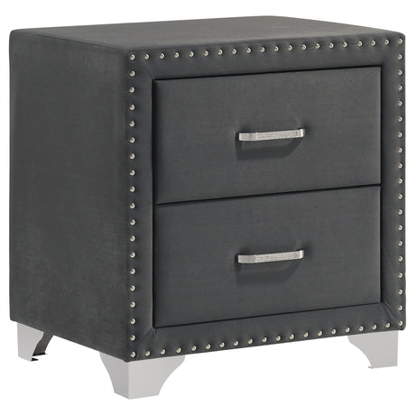 Melody Velvet Wingback Bed & Bedroom Sets - Nightstand