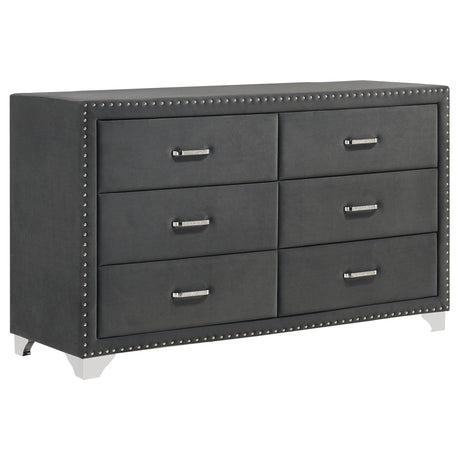Melody Velvet Wingback Bed & Bedroom Sets - Dresser