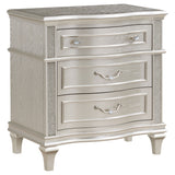 Evangeline Double Arch LED Panel Bed & Bedroom Sets - 3-Drawer Nightstand