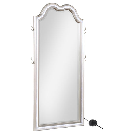Evangeline Double Arch LED Panel Bed & Bedroom Sets - LED Floor Mirror