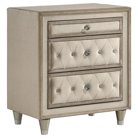 Antonella Upholstered Panel Bed & Bedroom Sets - Nightstand
