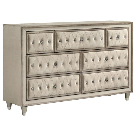 Antonella Upholstered Panel Bed & Bedroom Sets - Dresser