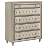 Antonella Upholstered Panel Bed & Bedroom Sets - Chest