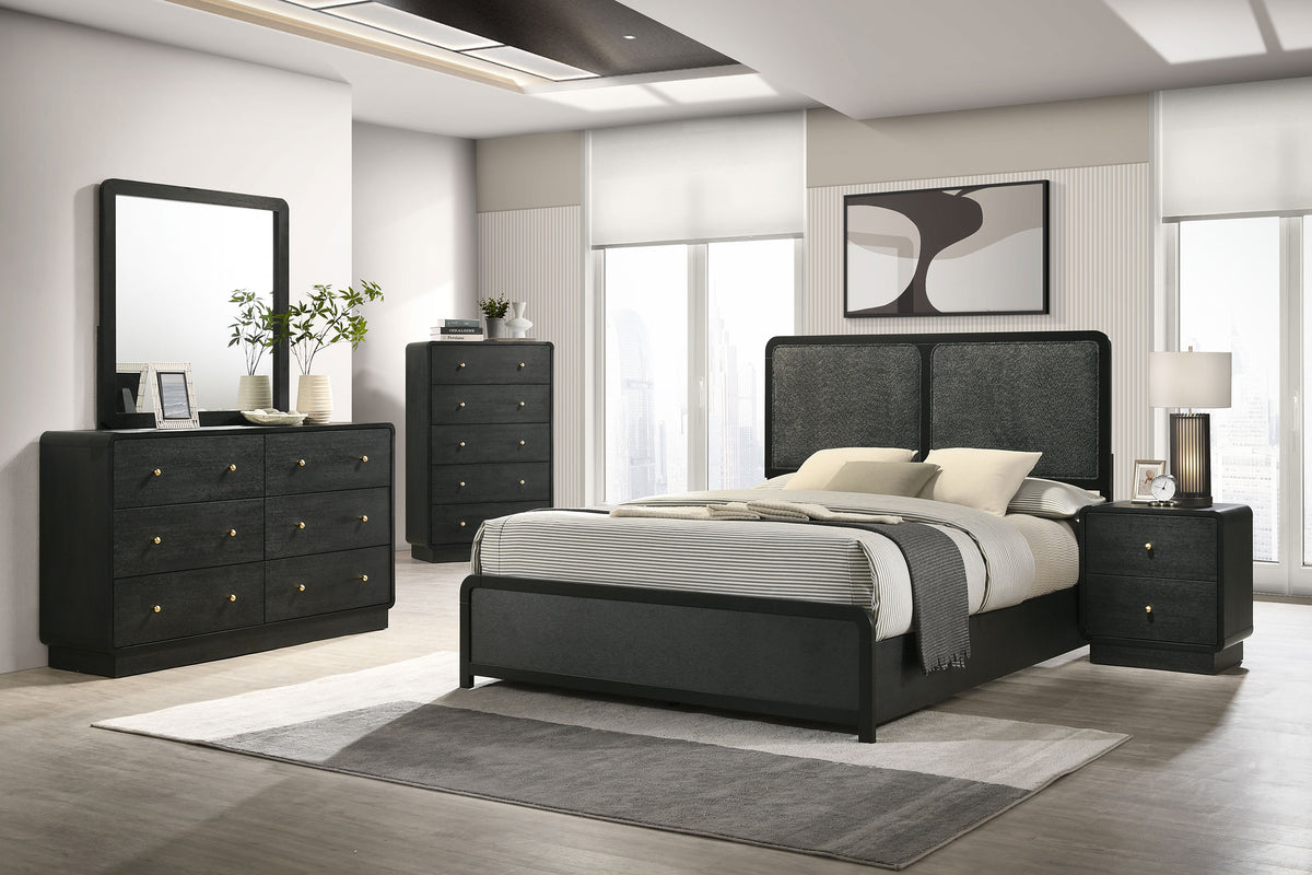 Cavelle Upholstered Panel Bed & Bedroom Sets - Full