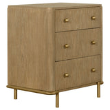 Arini Bedroom Storage & Vanity Collection - 3-Drawer Nightstand with USB