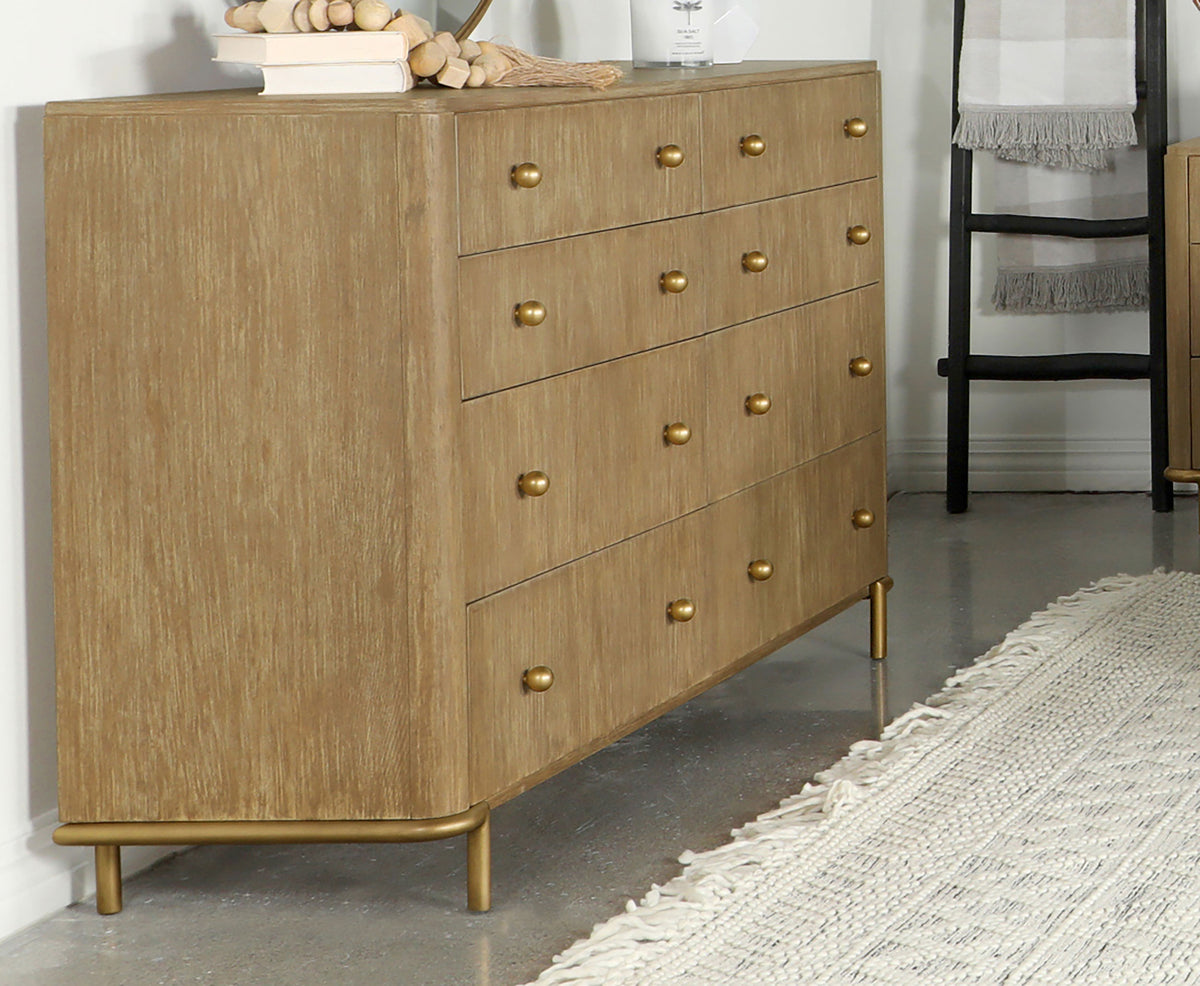 Arini Bedroom Storage & Vanity Collection - Sand Wash Dresser, Chest, Nightstand, Mirrors & Vanity Set – view 1