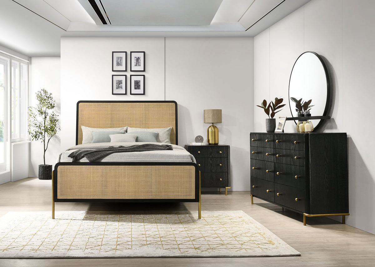 Arini Panel Bed & Bedroom Sets - Woven Cane