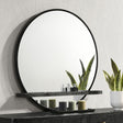 Arini Bedroom Storage & Vanity Collection - Dresser, Chest, Nightstand, Mirrors & Vanity in Black with Aged Brass - lifestyle