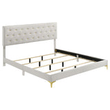 Kendall Diamond-Tufted Upholstered Bed & Bedroom Sets - Eastern King, Bed Only