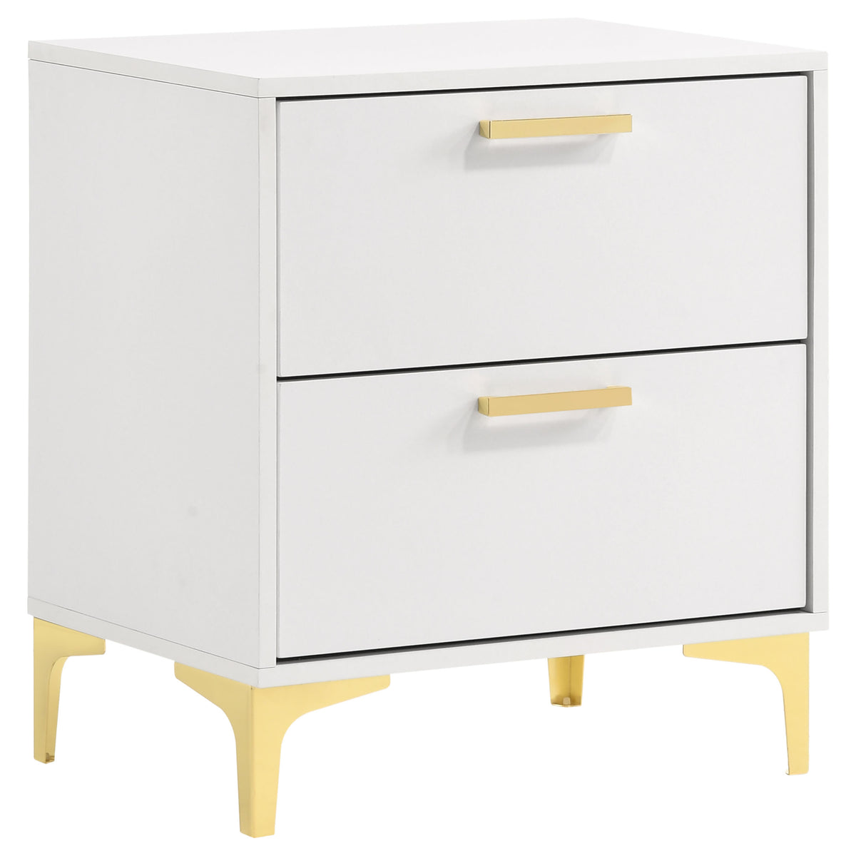 Kendall Diamond-Tufted Upholstered Bed & Bedroom Sets - 2-Drawer Nightstand