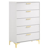 Kendall Diamond-Tufted Upholstered Bed & Bedroom Sets - 5-Drawer Chest