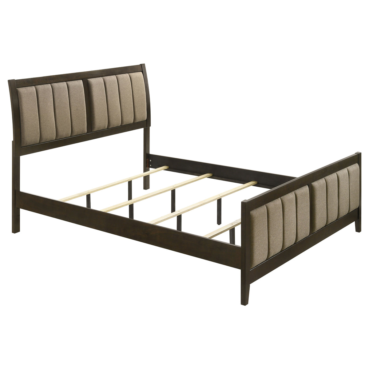 Wilkes Channel-Tufted Upholstered Panel Bed & Bedroom Sets - Eastern King Bed Only