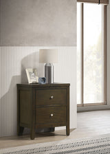 Wilkes Channel-Tufted Upholstered Panel Bed & Bedroom Sets - Dark Cocoa with Brown Fabric, Twin to California King - lifestyle