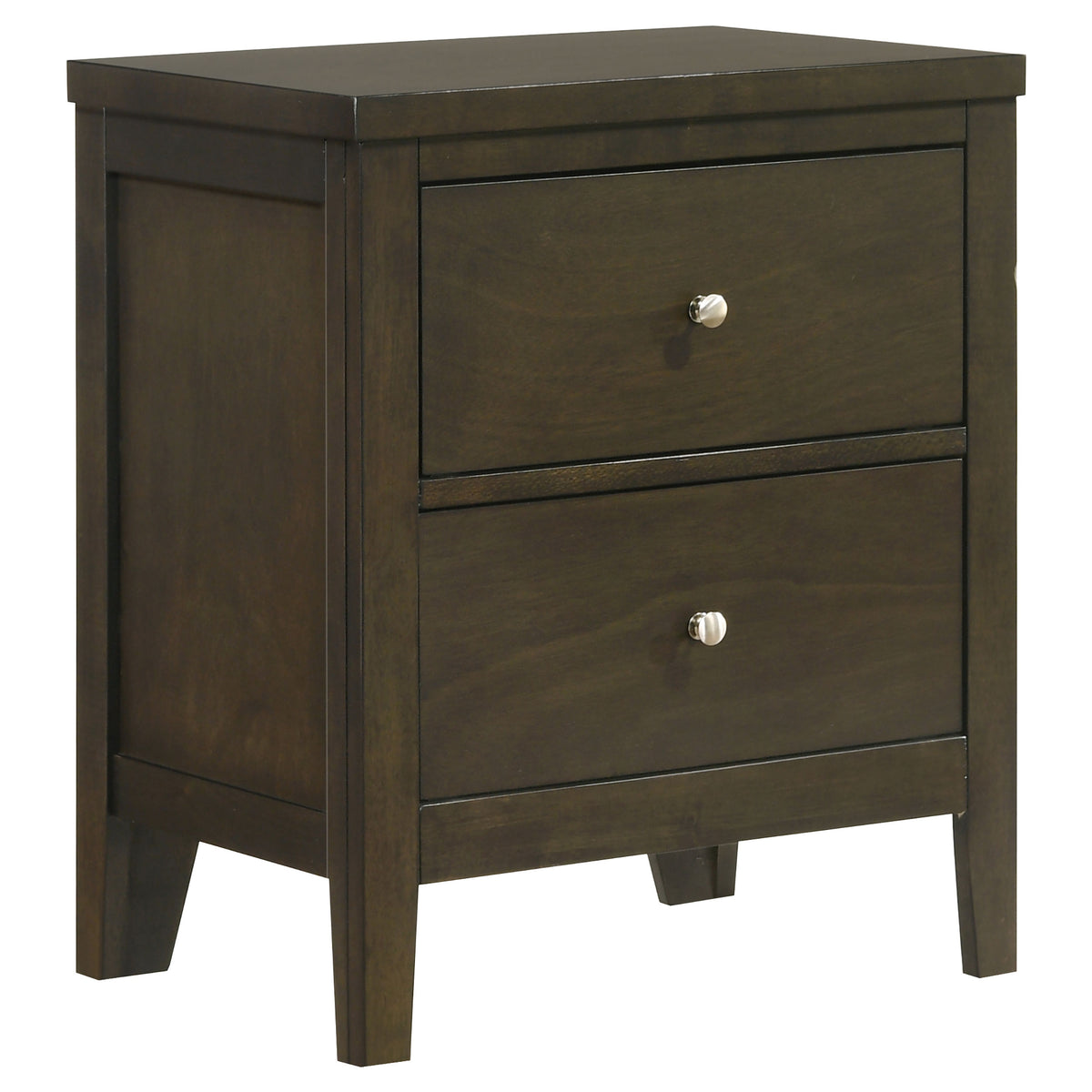Wilkes Channel-Tufted Upholstered Panel Bed & Bedroom Sets - 2-Drawer Nightstand