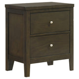 Wilkes Channel-Tufted Upholstered Panel Bed & Bedroom Sets - 2-Drawer Nightstand
