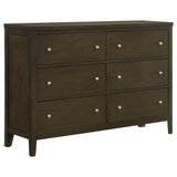 Wilkes Channel-Tufted Upholstered Panel Bed & Bedroom Sets - 6-Drawer Dresser