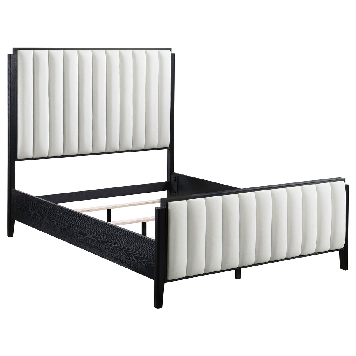 Brookmead Fluted Panel Bed & Bedroom Sets - Queen Upholstered Bed Only