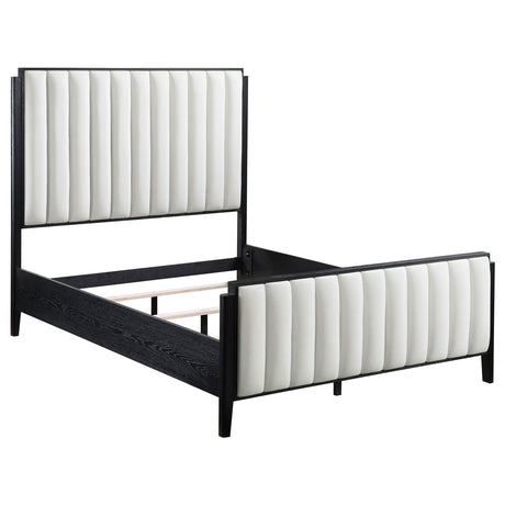 Brookmead Fluted Panel Bed & Bedroom Sets - Queen Upholstered Bed Only