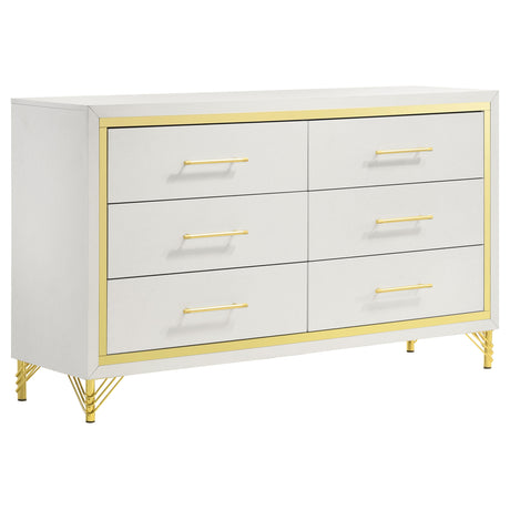 Lucia Fluted Velvet Wingback Bed & Bedroom Sets - Dresser