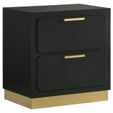 Caraway LED Panel Bed & Bedroom Sets - 2-Drawer Nightstand