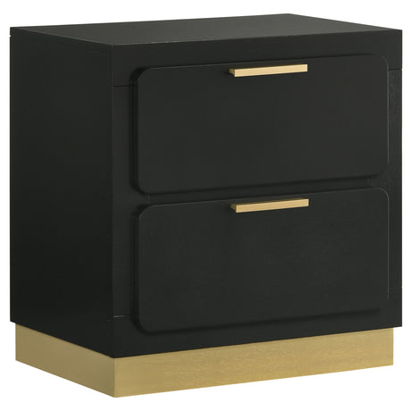 Caraway LED Panel Bed & Bedroom Sets - 2-Drawer Nightstand