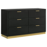 Caraway LED Panel Bed & Bedroom Sets - 6-Drawer Dresser