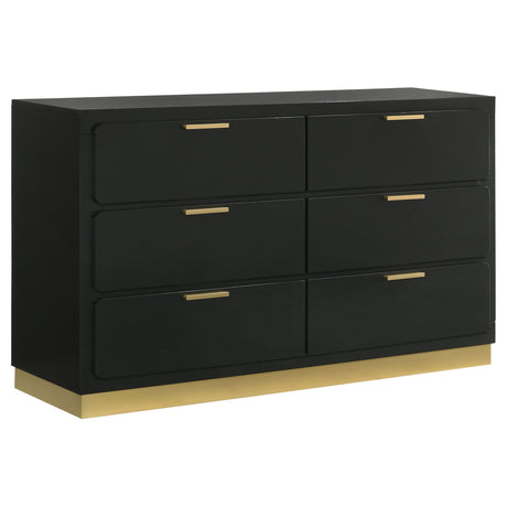 Caraway LED Panel Bed & Bedroom Sets - 6-Drawer Dresser