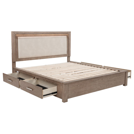 Kenora LED Storage Bed & Bedroom Sets - California King Bed Only