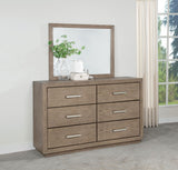 Kenora LED Storage Bed & Bedroom Sets - Upholstered Headboard with Underbed Drawers in Barley Brown - lifestyle