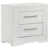 Ives LED Panel Bed & Bedroom Sets - 2-Drawer Nightstand