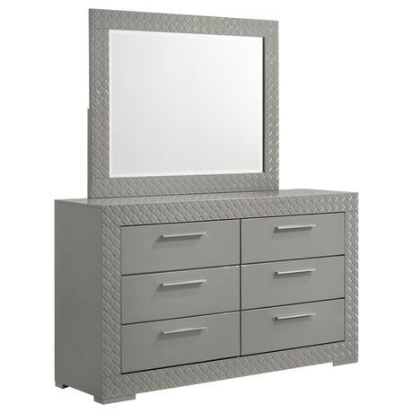 Ives LED Panel Bed & Bedroom Sets - Dresser + Mirror