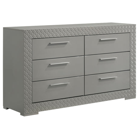 Ives LED Panel Bed & Bedroom Sets - 6-Drawer Dresser