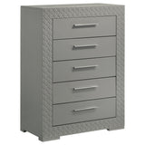 Ives LED Panel Bed & Bedroom Sets - 5-Drawer Chest