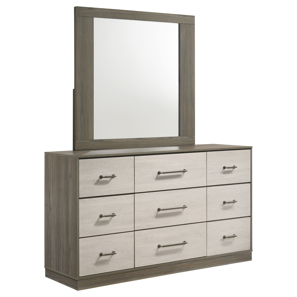 Fenwick Bookcase Bed & Bedroom Sets - 9-Drawer Dresser + Mirror