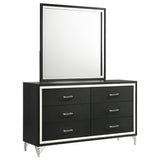 Lucia Fluted Velvet Wingback Bed & Bedroom Sets - Dresser + Mirror