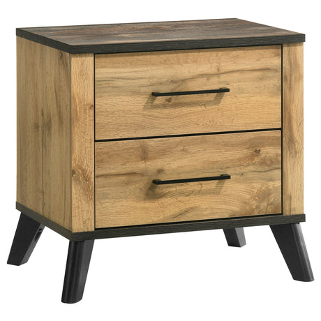 Kaywood Mid-Century Panel Bed & Bedroom Sets - 2-Drawer Nightstand