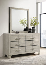 Trenton Floating Panel Bed & Bedroom Sets - Boucle Upholstered Headboard in Rustic Cream, Twin to Eastern King - lifestyle